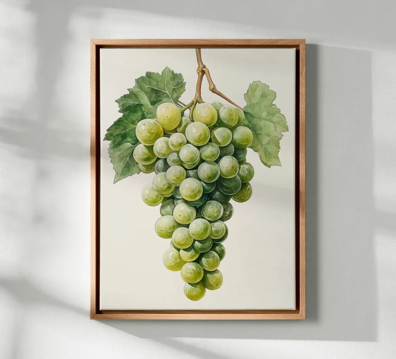Racimo de uvas verdes lienzo de Spice & Style