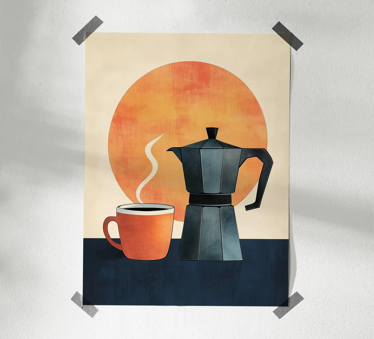 Caffè del mattino al sole poster da Spice & Style