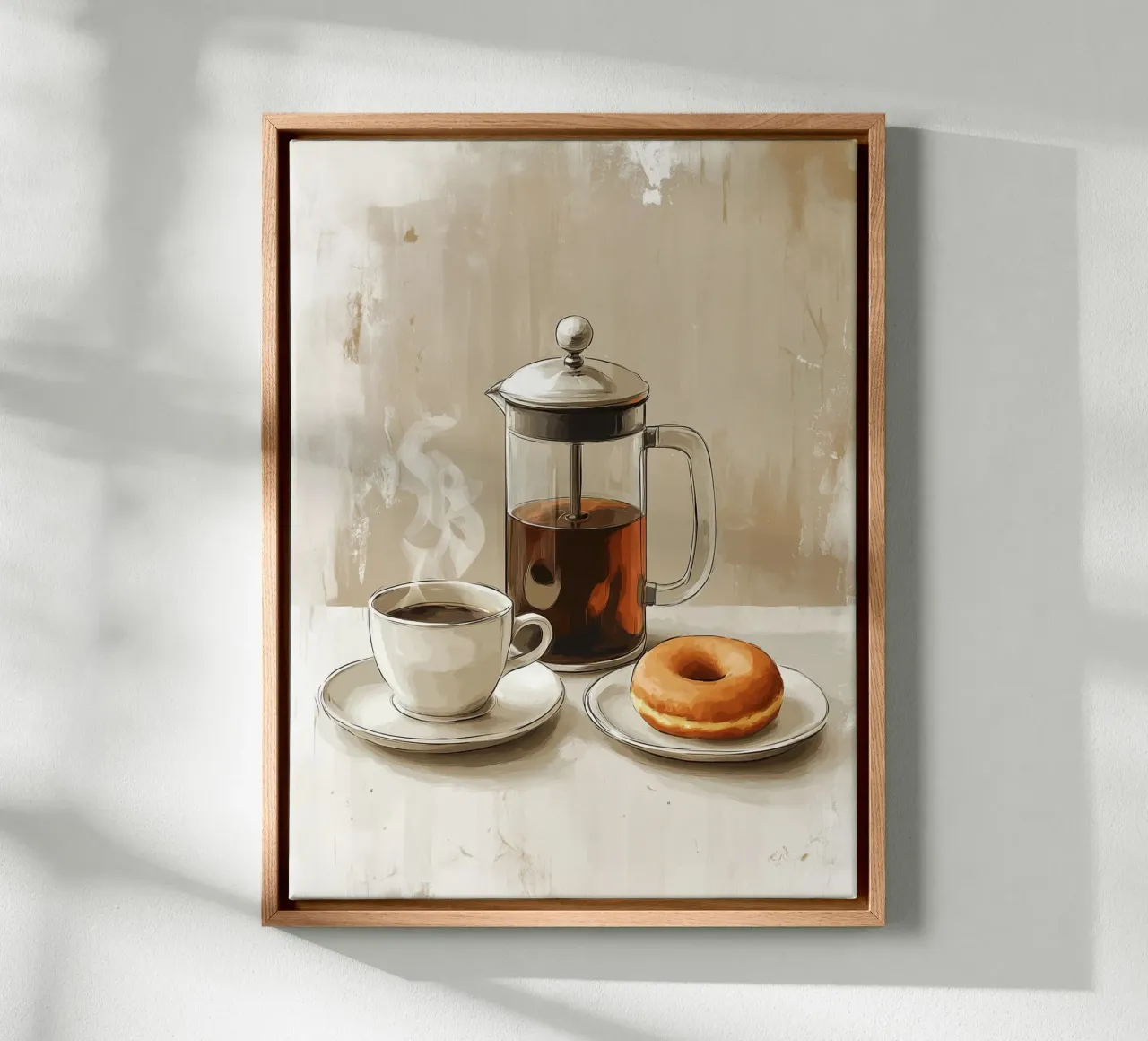 Ontbijt in het café canvas met Baklijst van Spice & Style