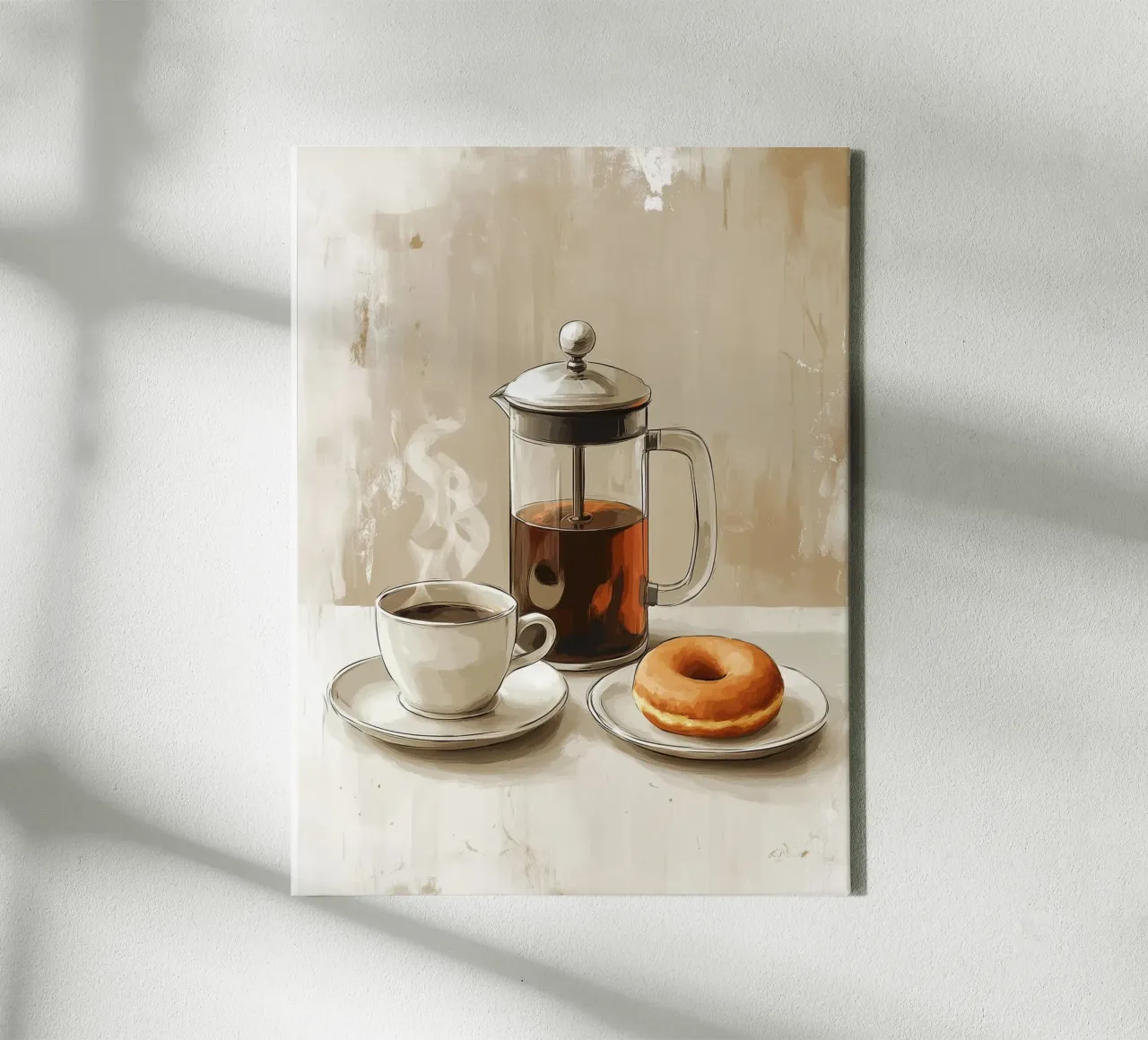 Ontbijt in het café canvas met Baklijst van Spice & Style