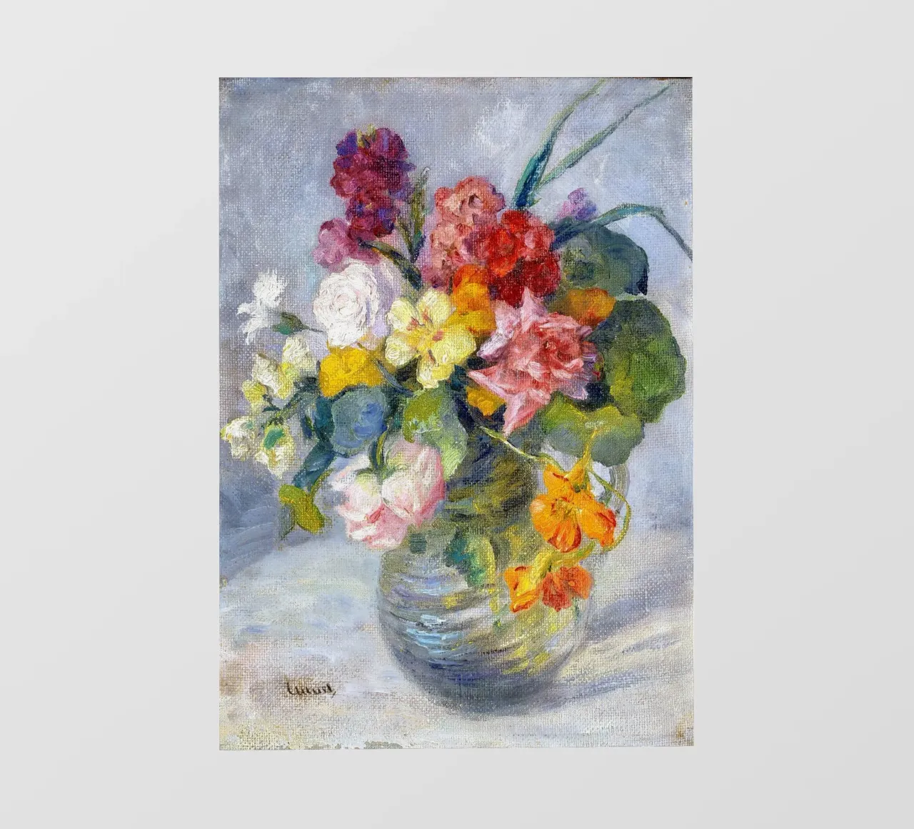 Edward Cucuel - Natura morta floreale telo in pvc da ARTOTHEK