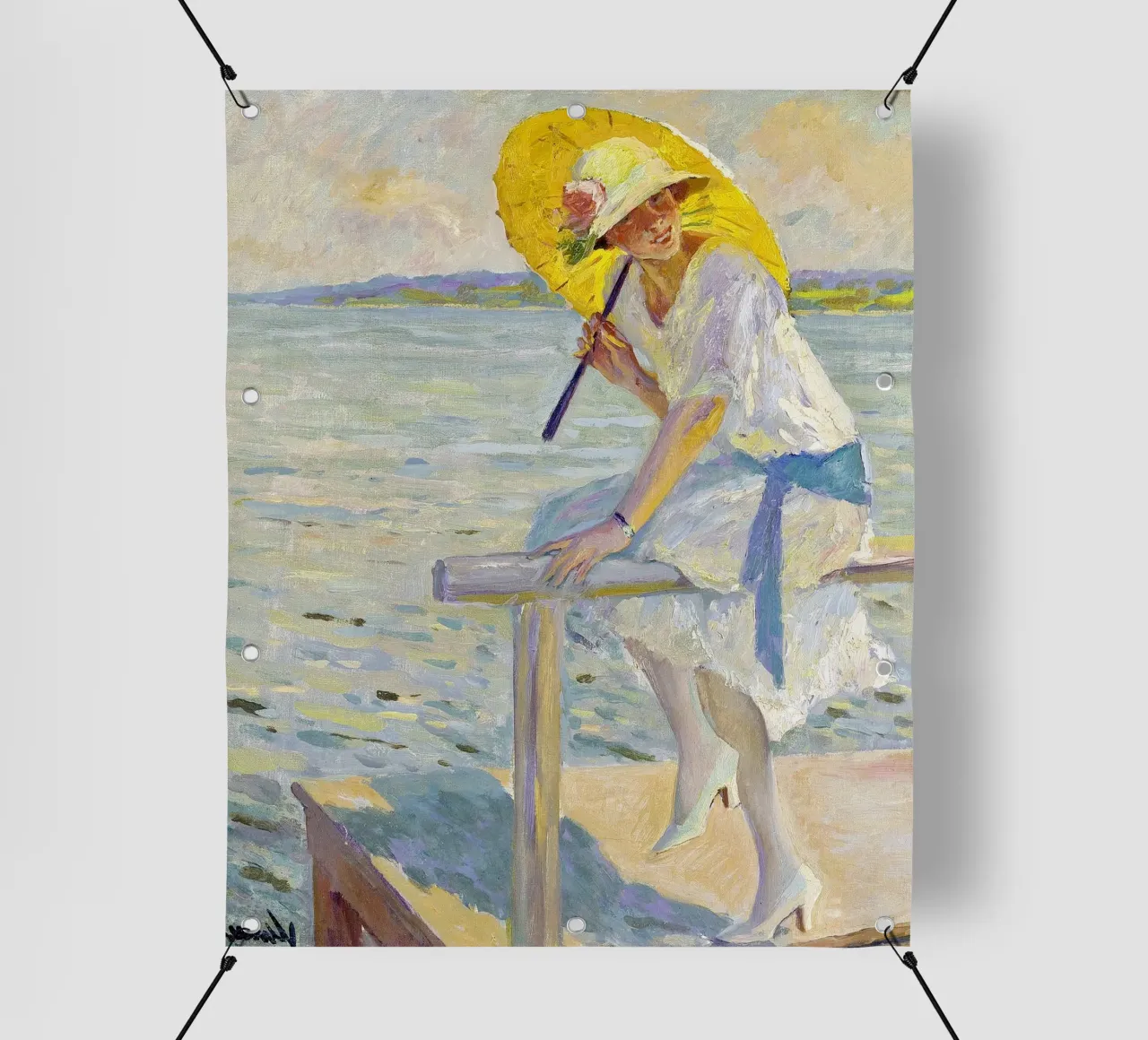 Edward Cucuel - Il parasole giallo telo in pvc da ARTOTHEK