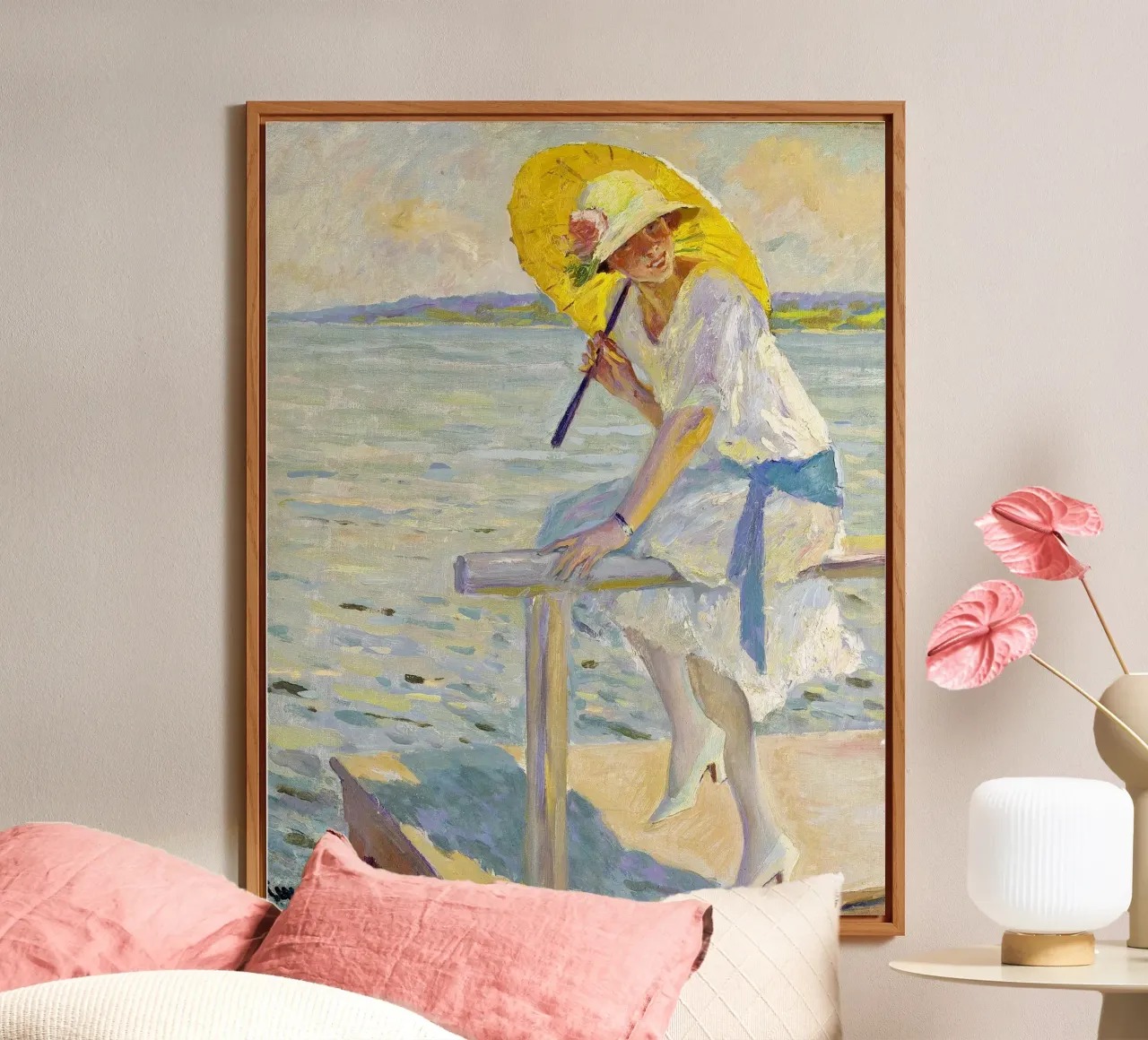 Edward Cucuel - Il parasole giallo alluminio dibond da ARTOTHEK