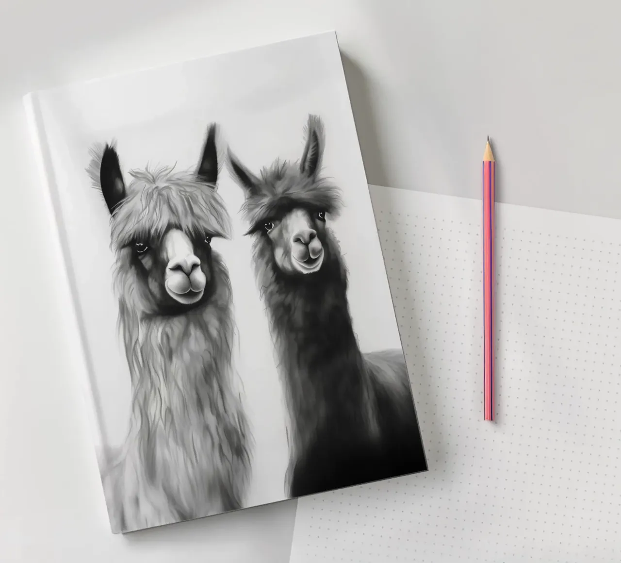 Alpaca Freunde notebook by Carinaprint