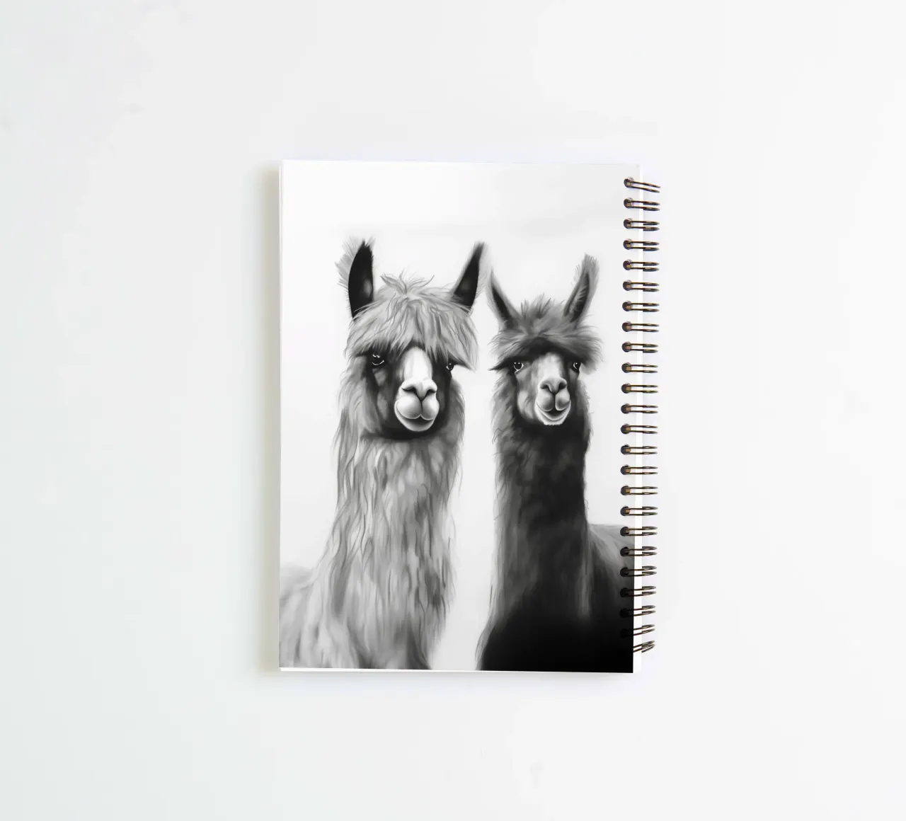 Alpaca Freunde spiral notebook by Carinaprint