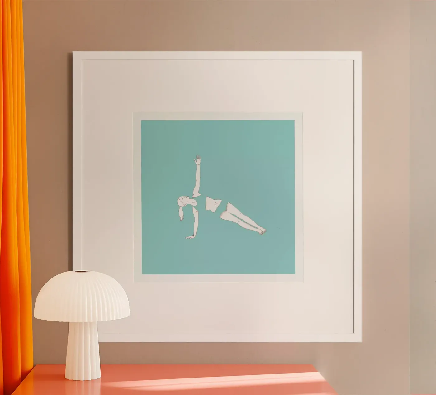 Yoga Practice 8 poster by Sandra De Leon