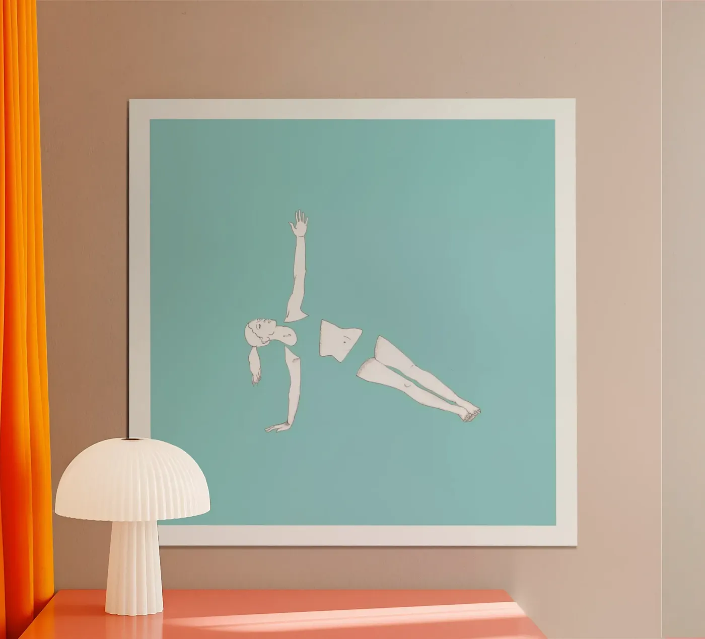 Yoga Practice 8 poster by Sandra De Leon