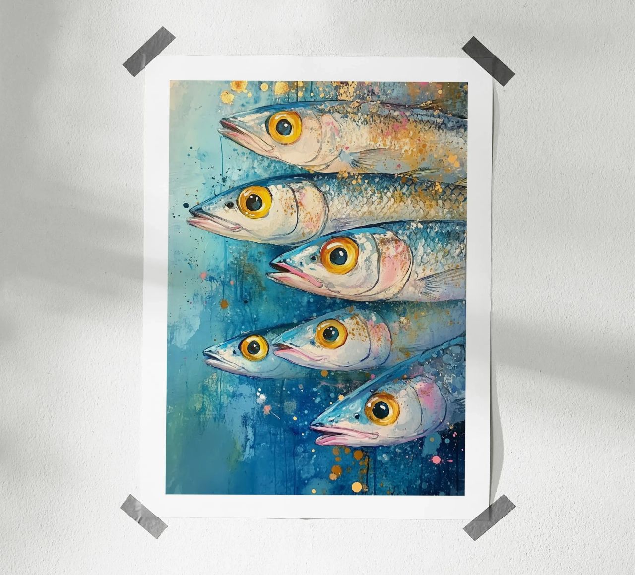Strahlende Fische Poster von Spice & Style
