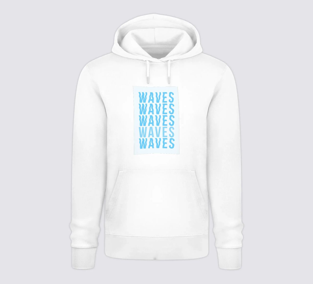 Waves Typography felpa con cappuccio da Attaboy Dsgn