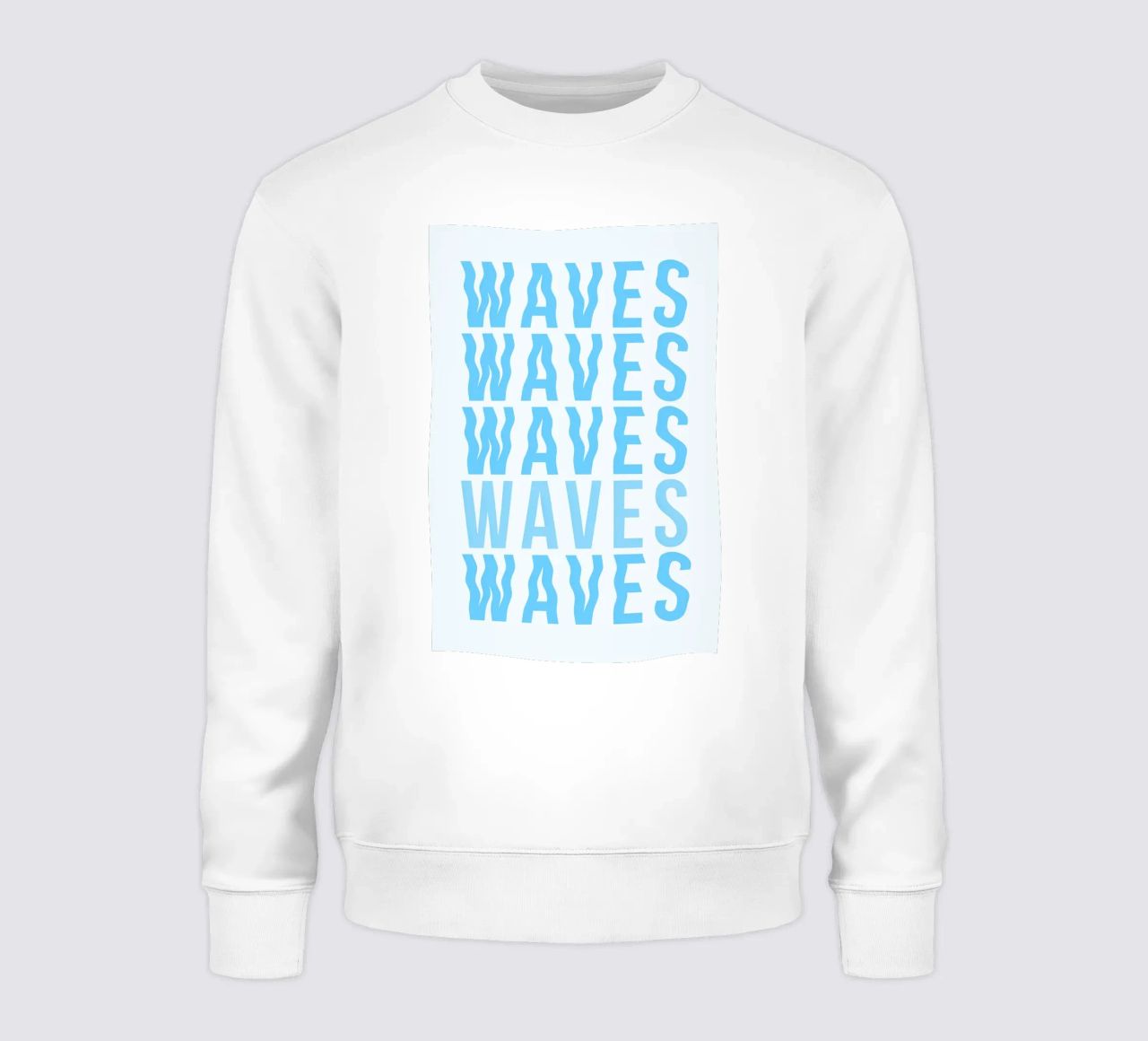Waves Typography felpa da Attaboy Dsgn