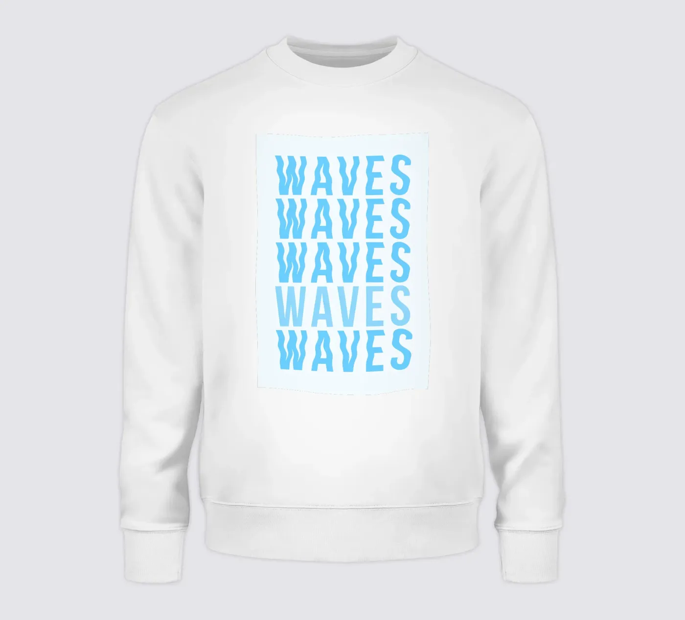 Waves Typography felpa da Attaboy Dsgn