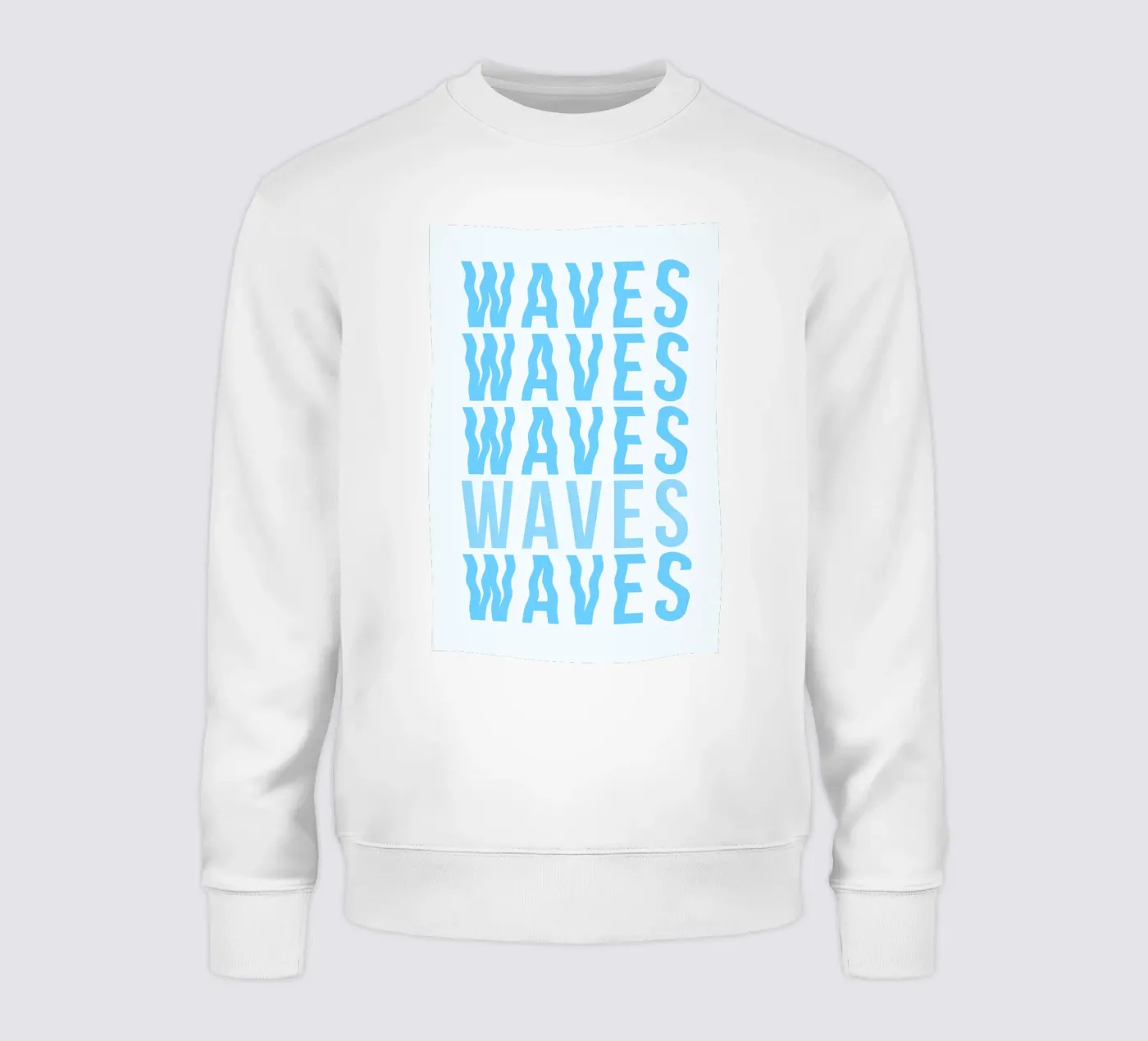 Waves Typography sweat de Attaboy Dsgn