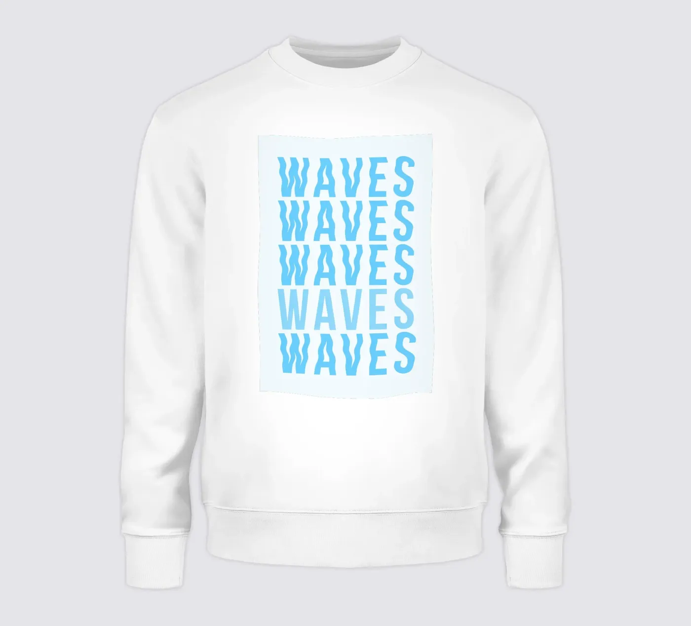 Waves Typography felpa da Attaboy Dsgn
