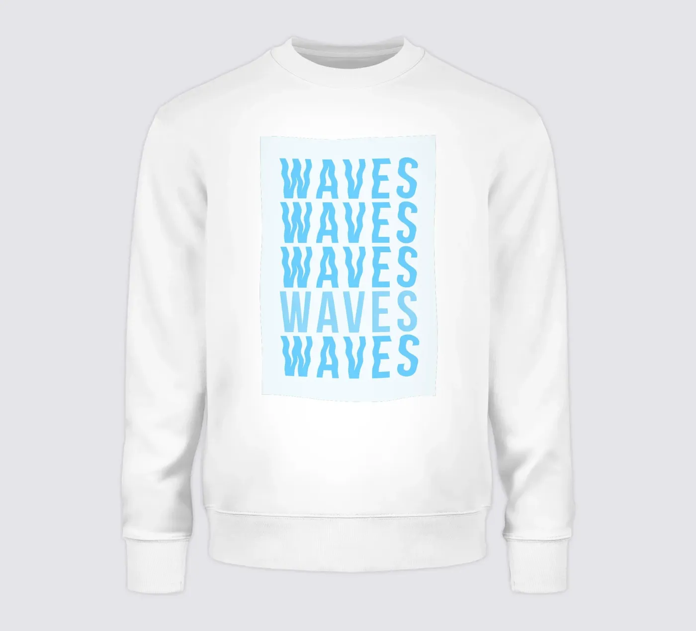 Waves Typography sweat de Attaboy Dsgn