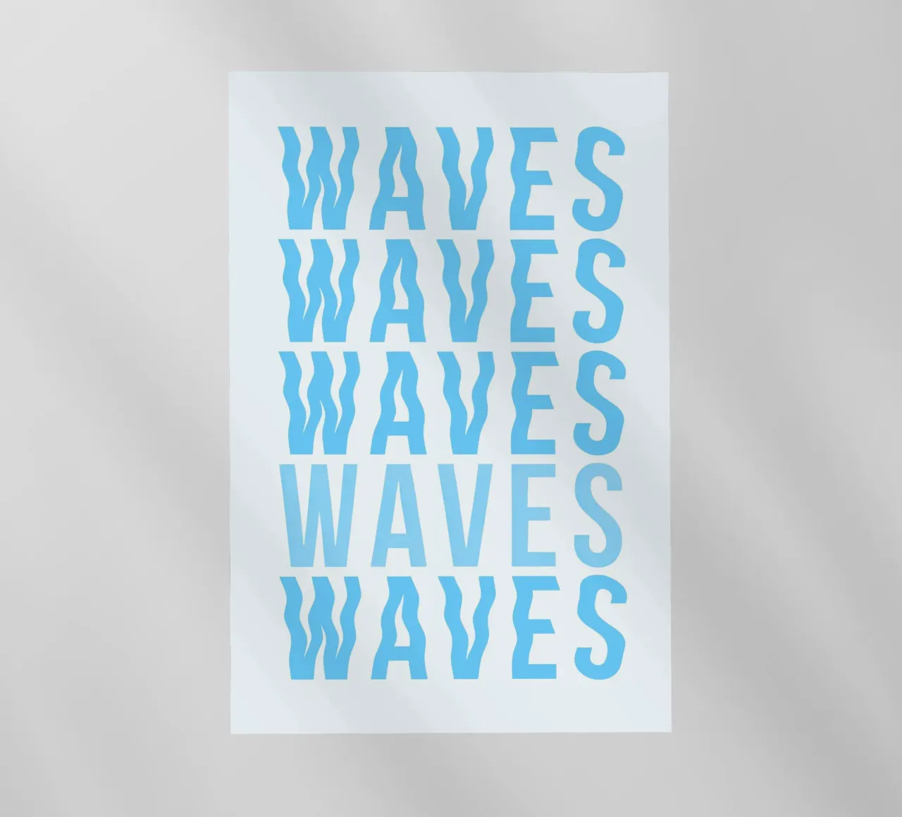 Waves Typography pellicola backlit da Attaboy Dsgn