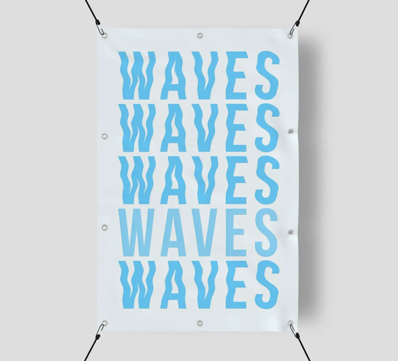 Waves Typography telo in pvc da Attaboy Dsgn