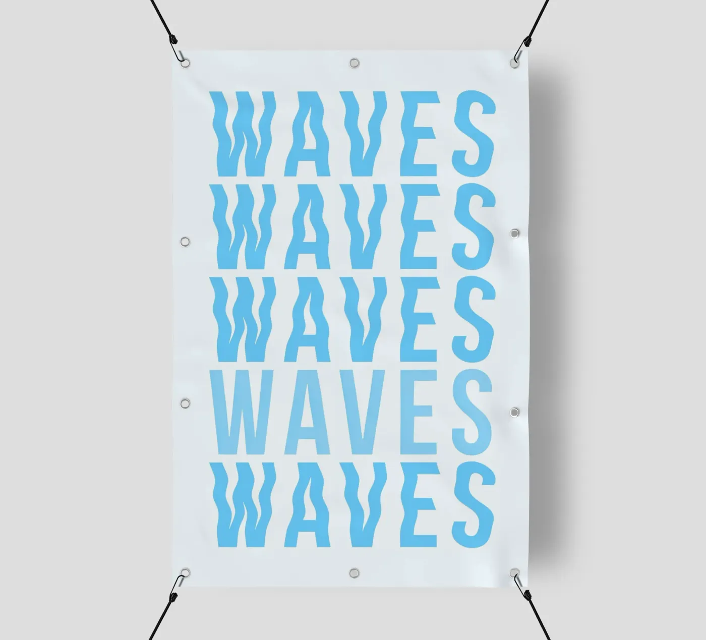 Waves Typography pvc cover by Attaboy Dsgn