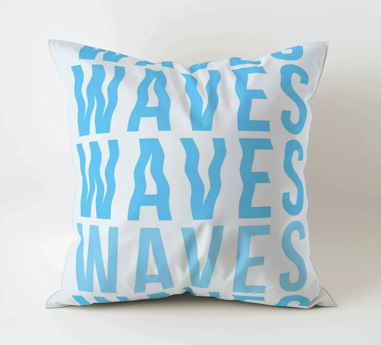 Waves Typography cuscino da Attaboy Dsgn