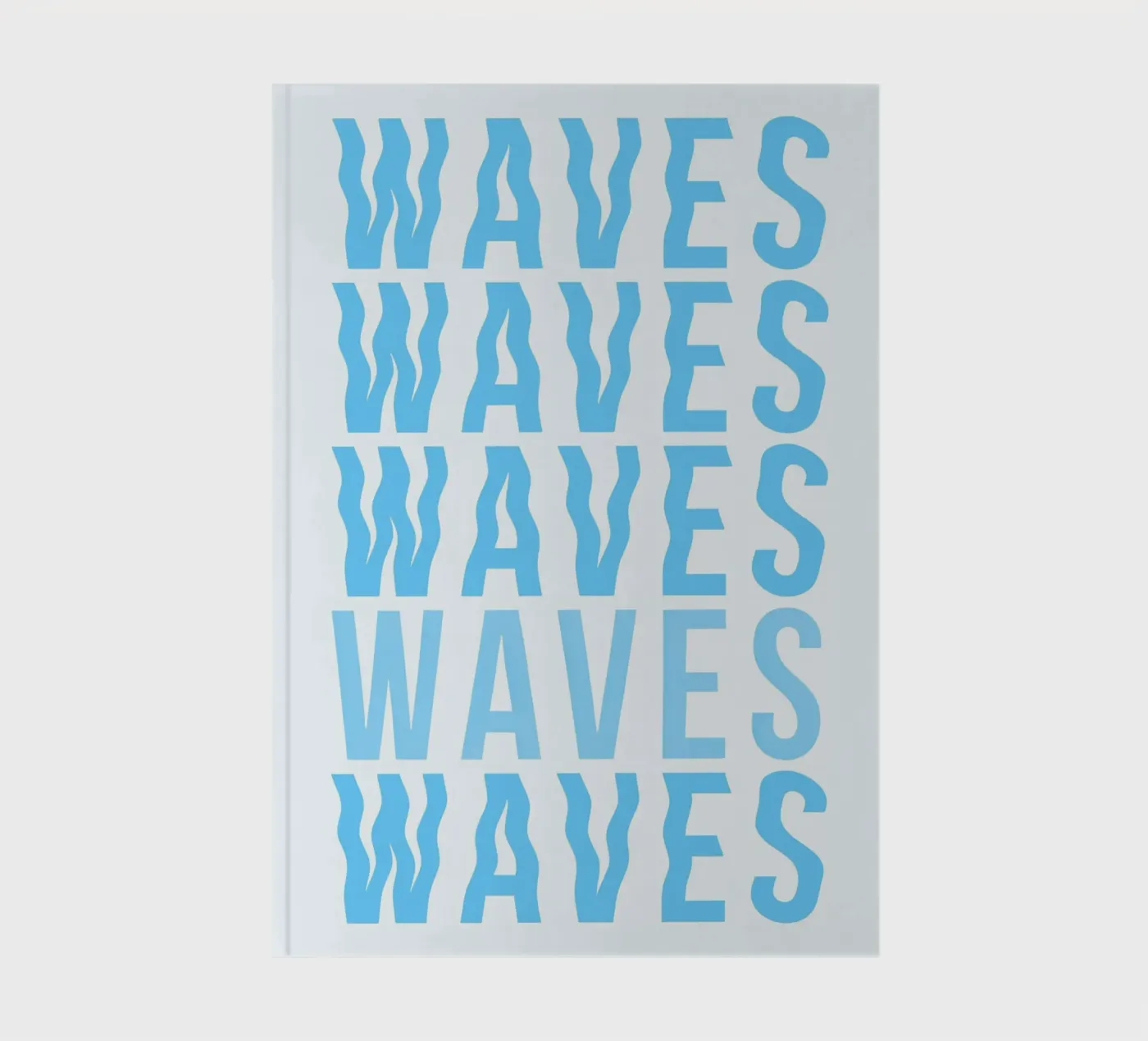 Waves Typography notebook by Attaboy Dsgn