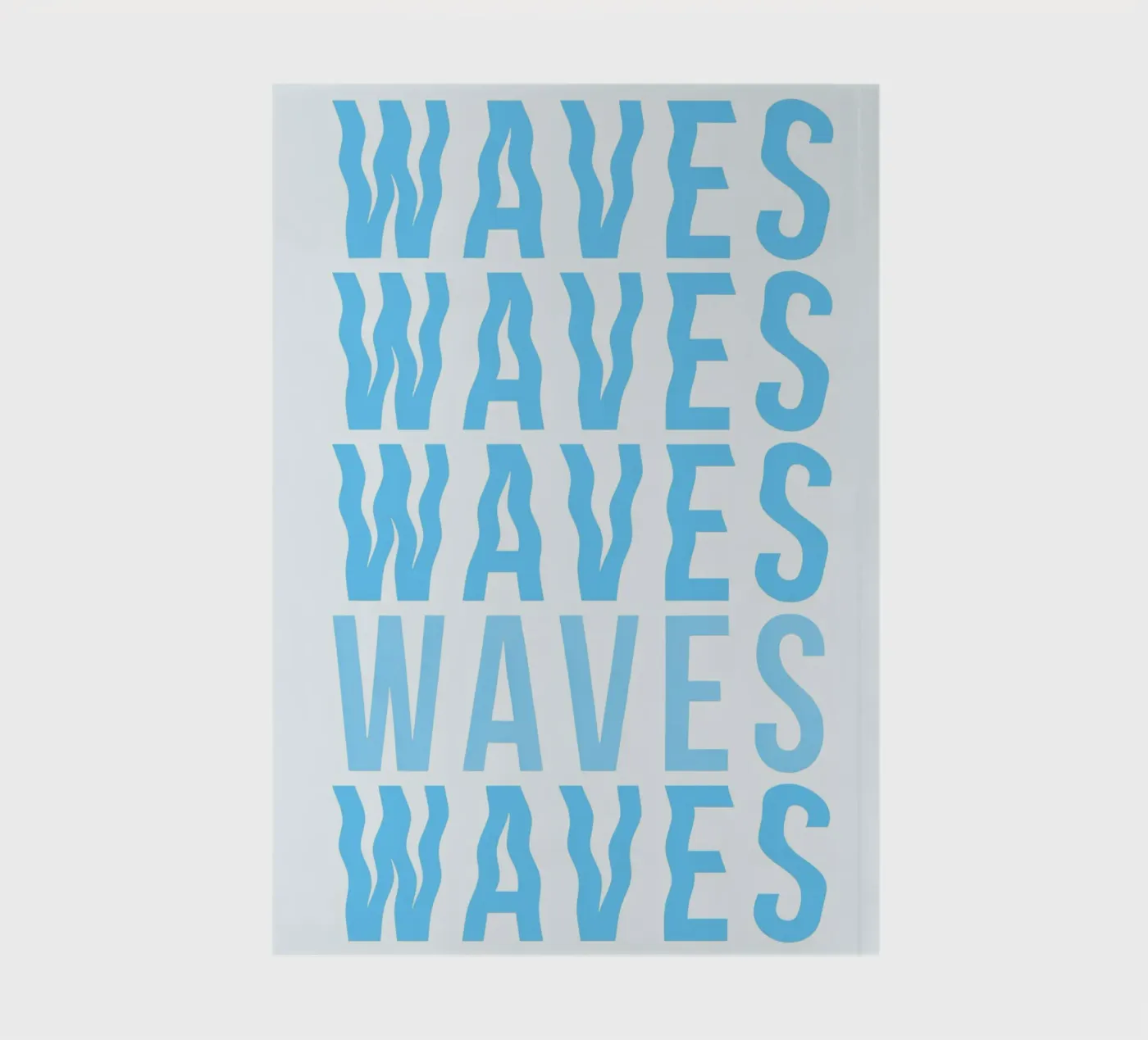 Waves Typography notebook by Attaboy Dsgn