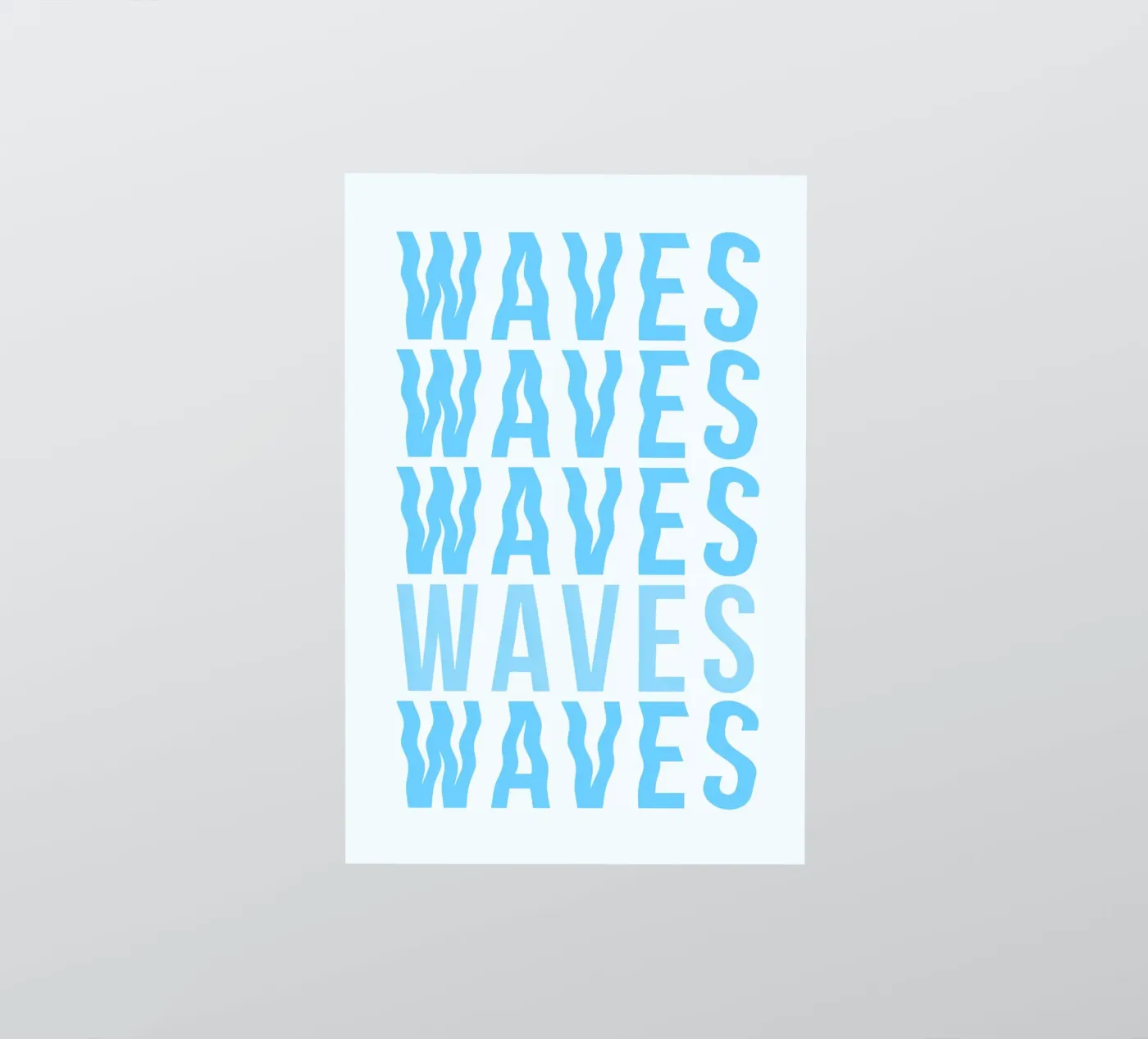 Waves Typography sticker by Attaboy Dsgn