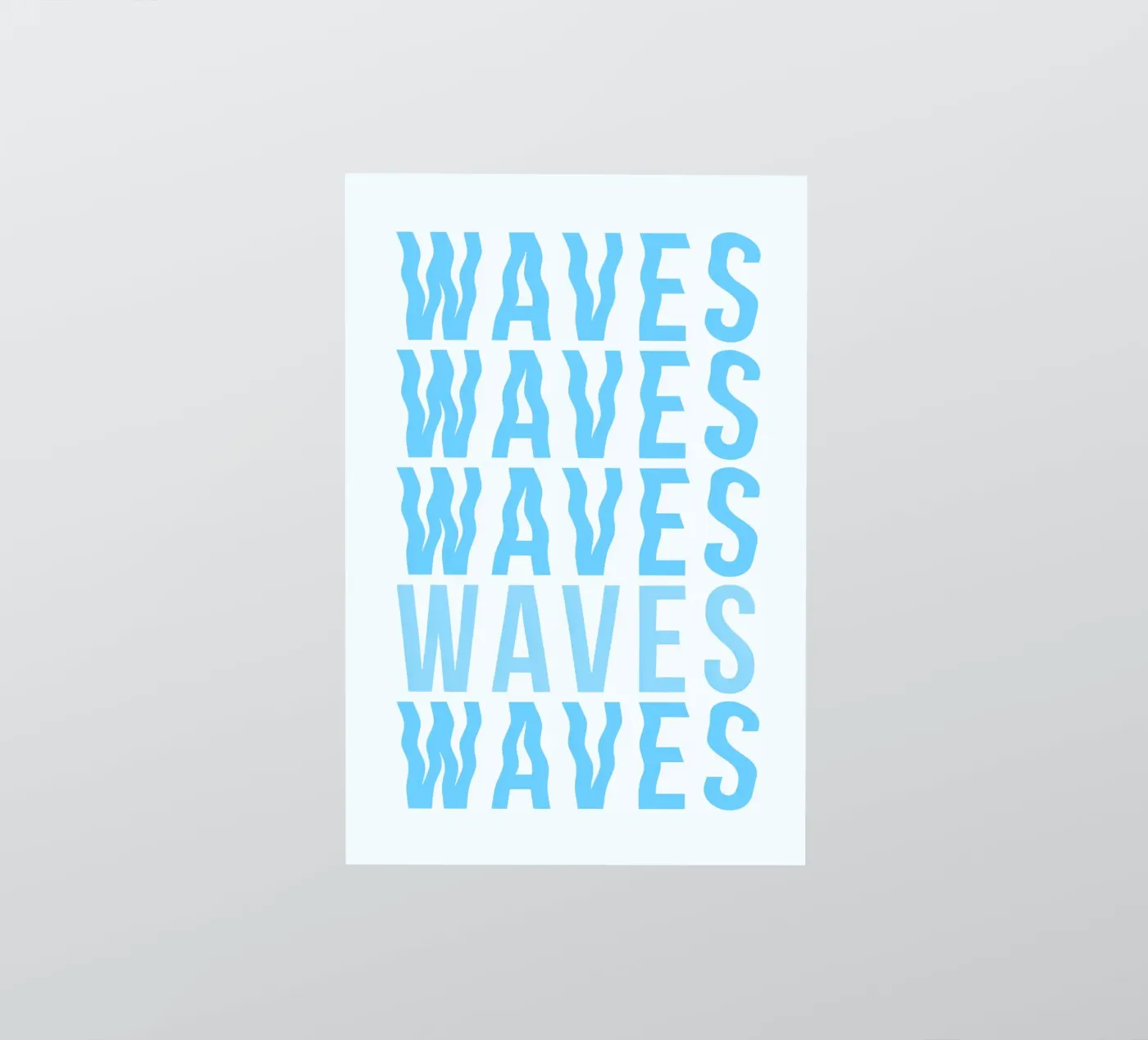 Waves Typography sticker by Attaboy Dsgn