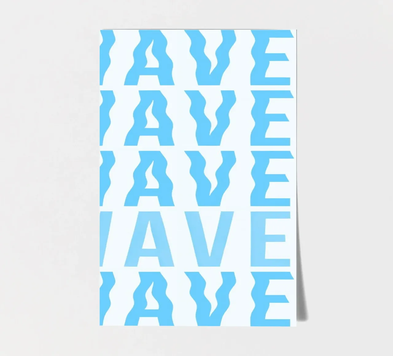 Waves Typography sticker sheet by Attaboy Dsgn