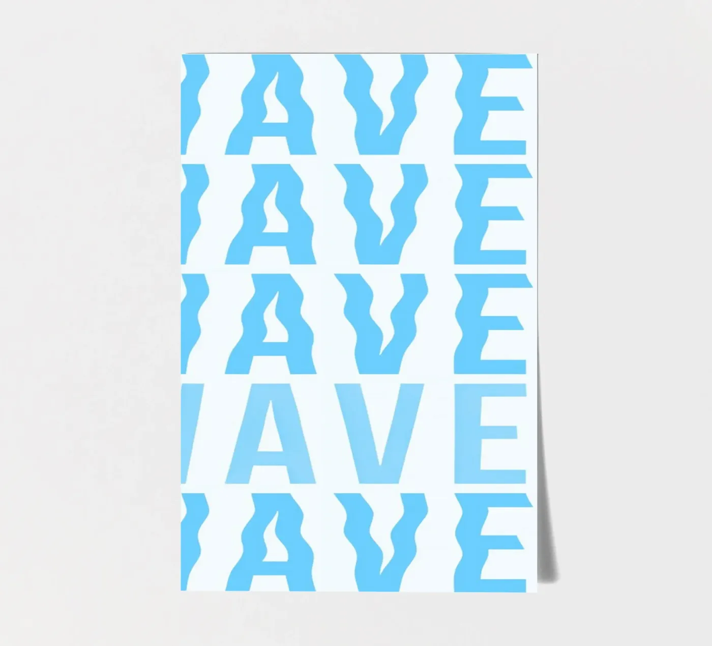 Waves Typography foglio adesivo da Attaboy Dsgn