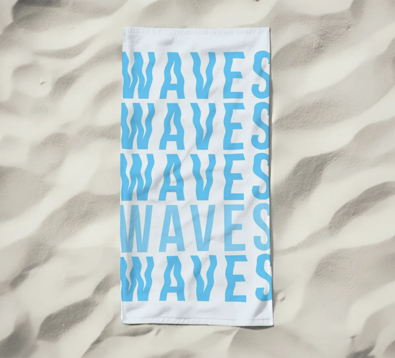 Waves Typography telo mare da Attaboy Dsgn