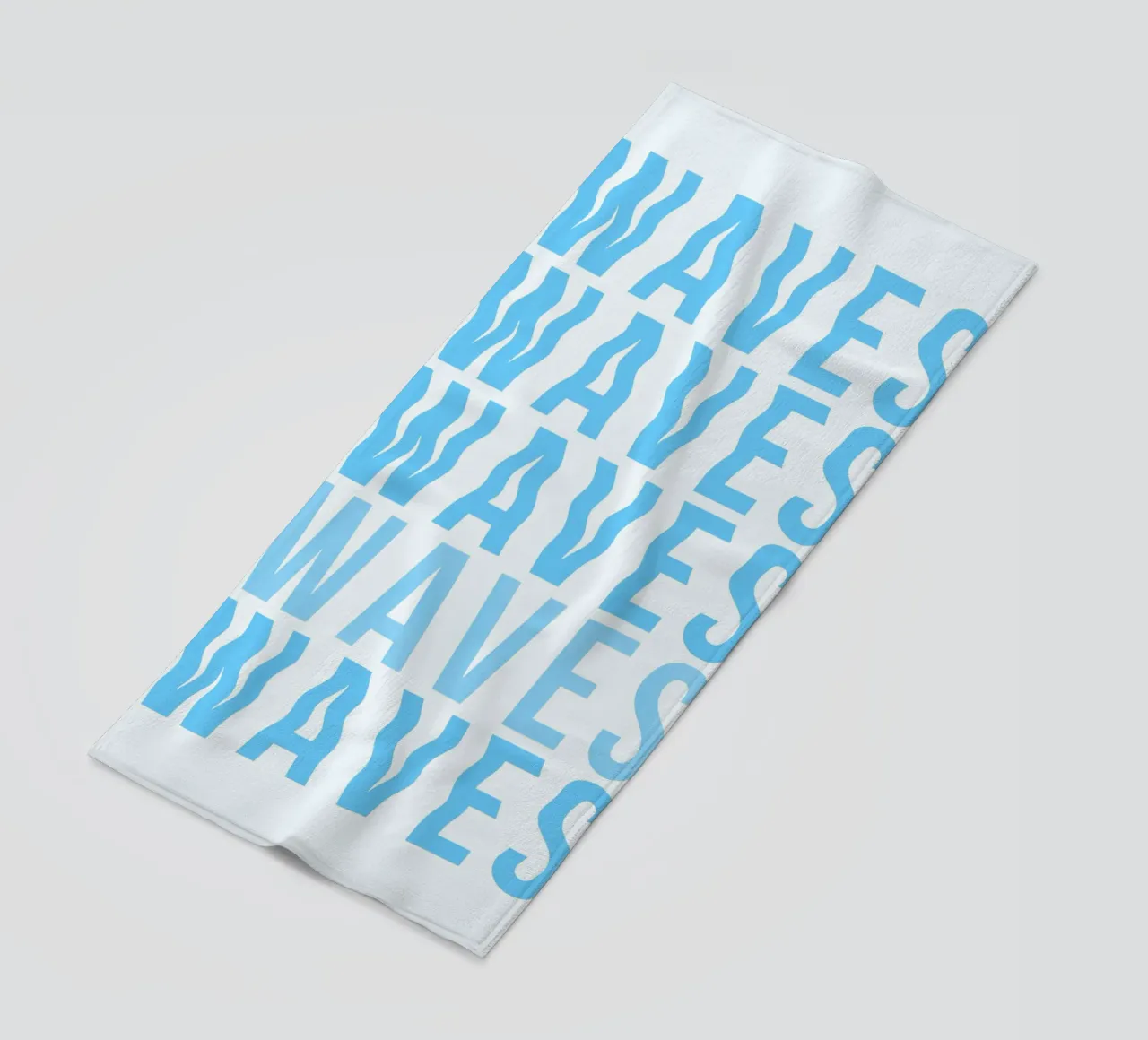 Waves Typography telo mare da Attaboy Dsgn