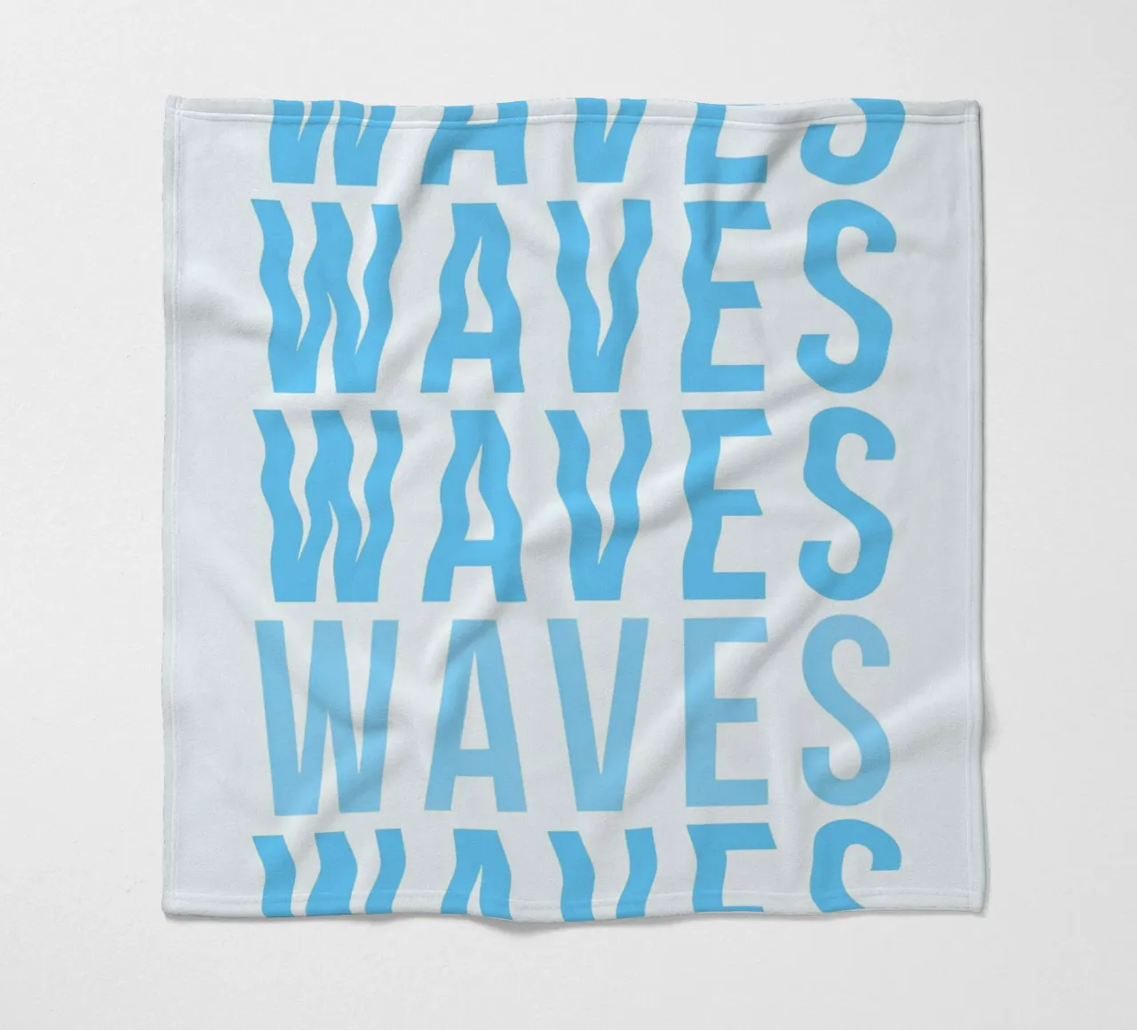 Waves Typography coperta in pile da Attaboy Dsgn