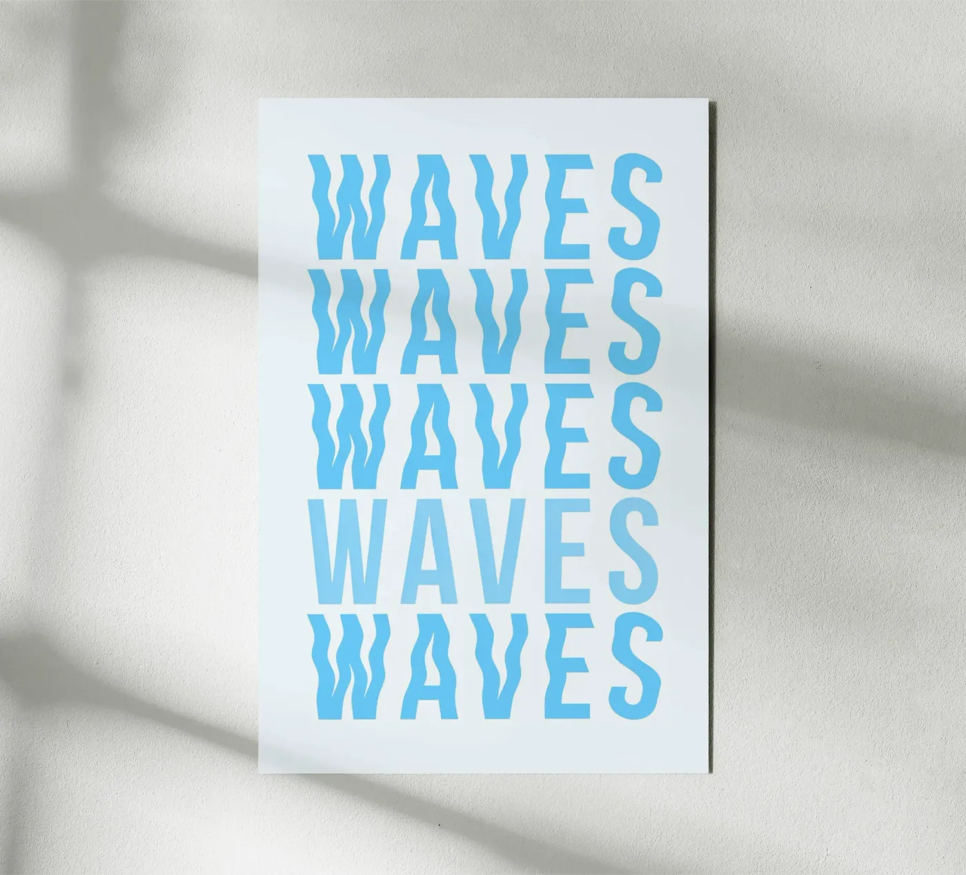 Waves Typography Forex-Platte von Attaboy Dsgn