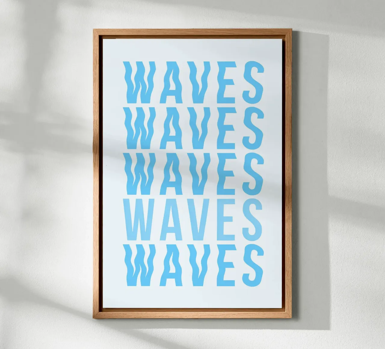 Waves Typography tela da Attaboy Dsgn