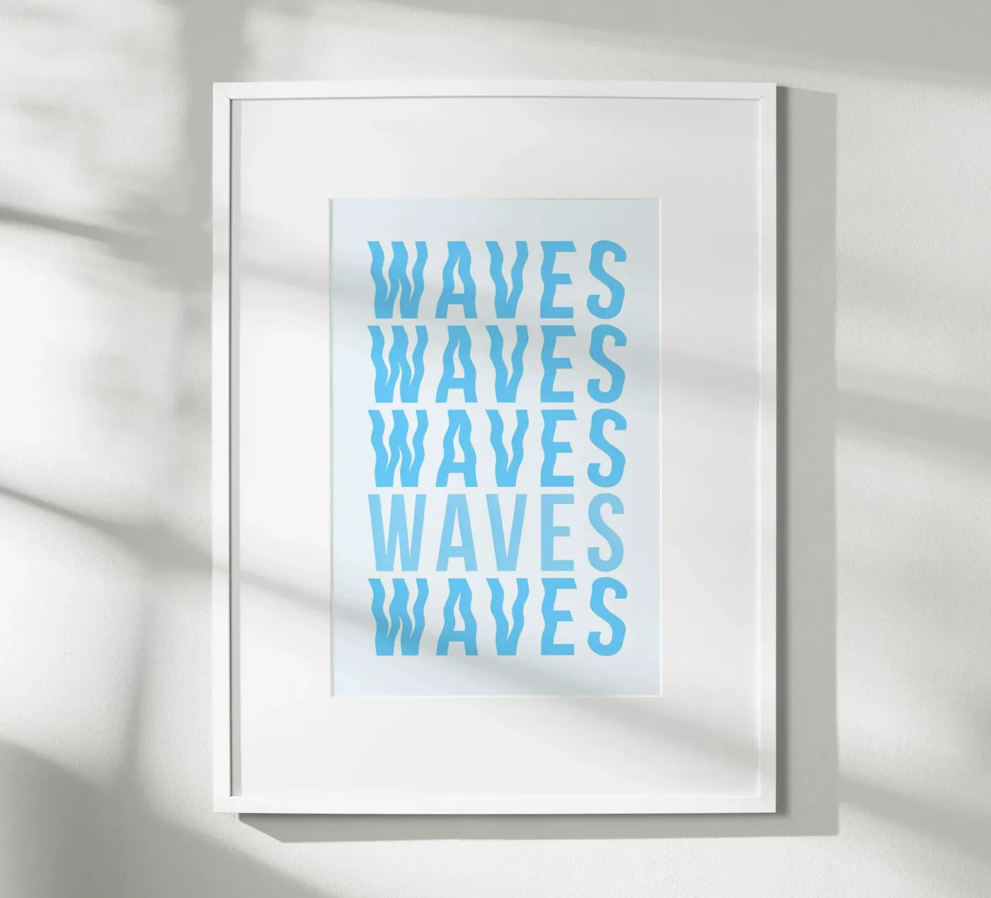 Waves Typography poster da Attaboy Dsgn