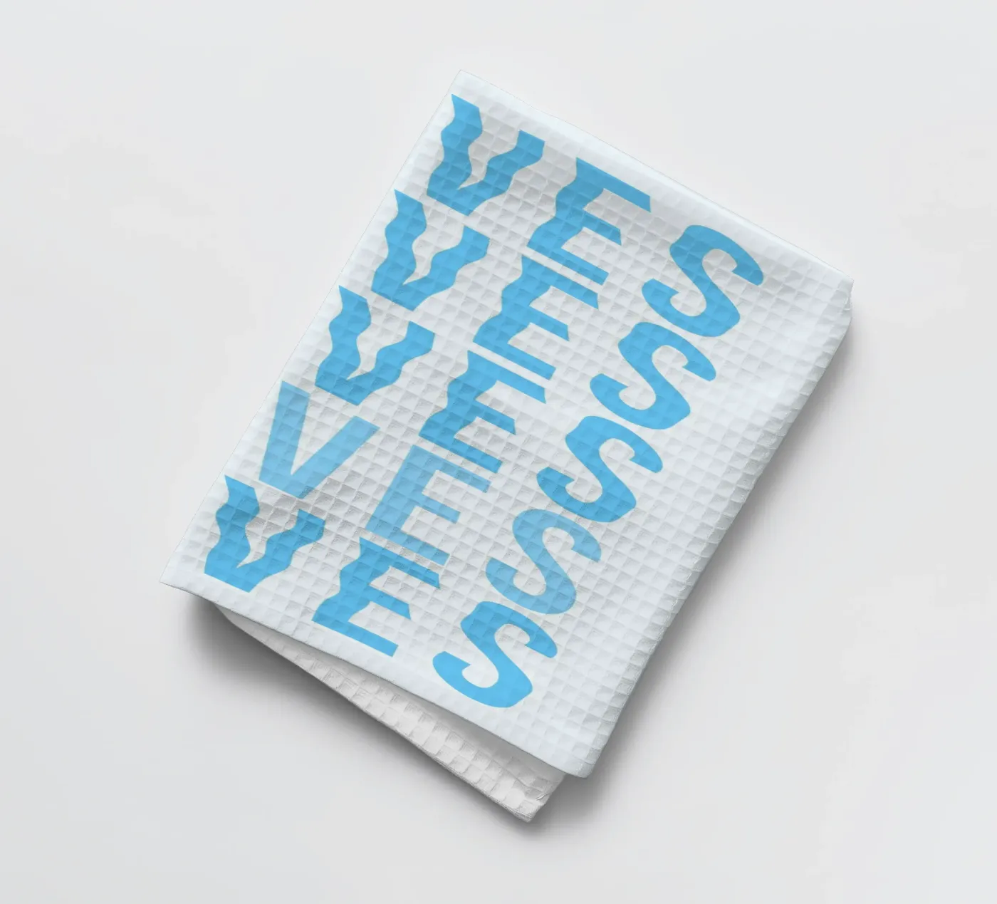 Waves Typography torchon de Attaboy Dsgn