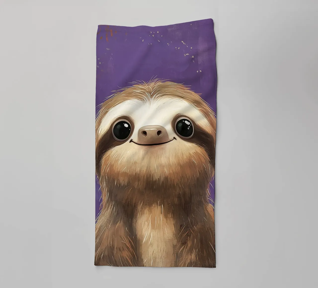 Paula funny sloth towel by Carinaprint