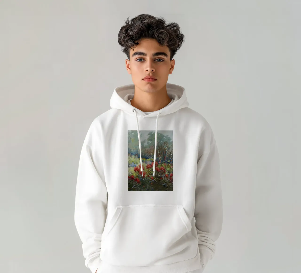 A Garden in September felpa con cappuccio da apoloprints
