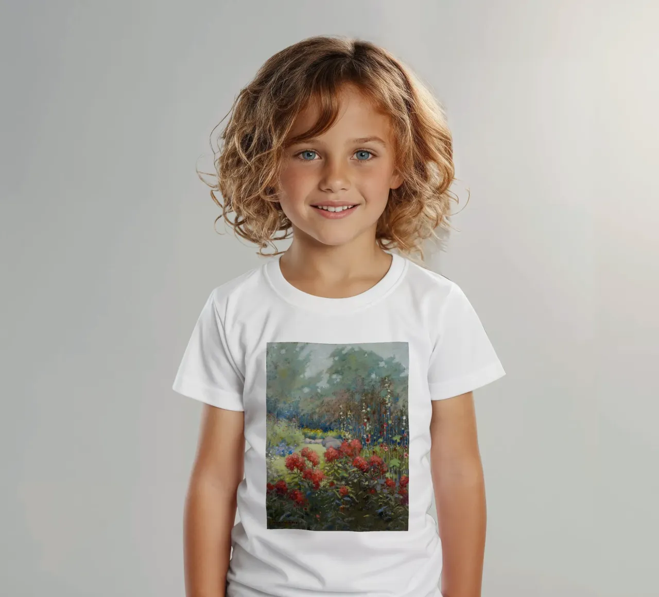 A Garden in September kids t-shirt by apoloprints