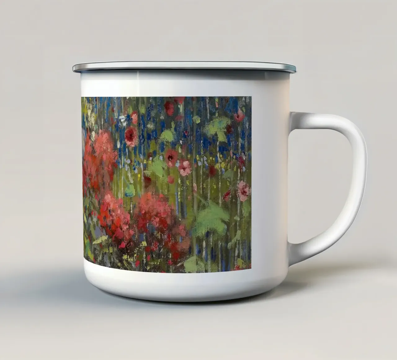 A Garden in September tazza in smalto da apoloprints