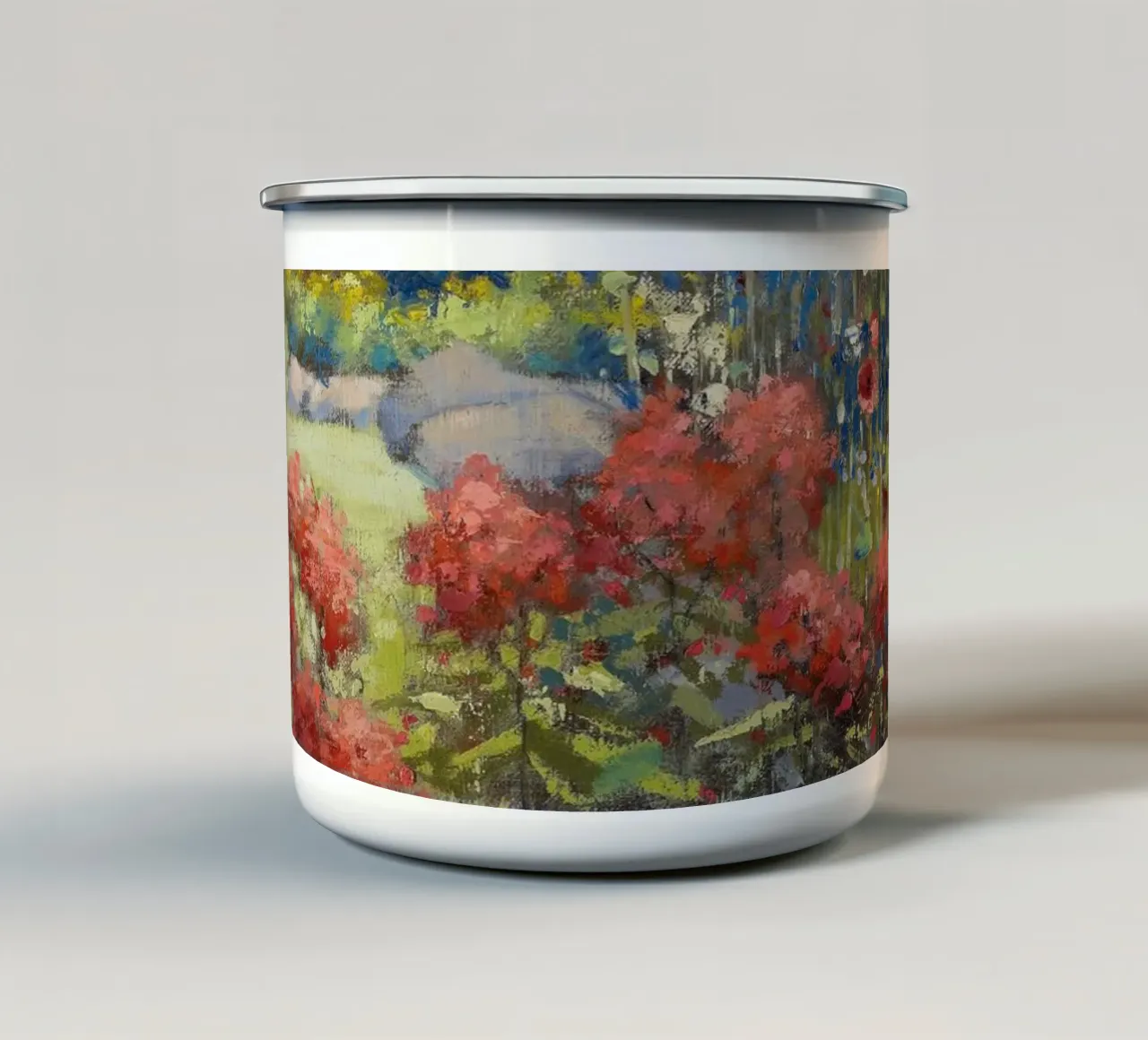 A Garden in September tazza in smalto da apoloprints
