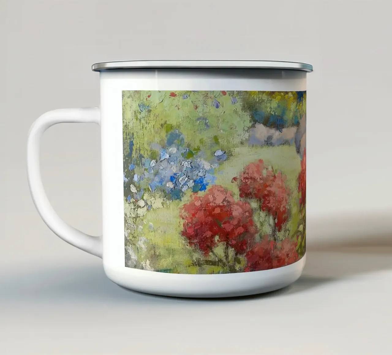 A Garden in September tazza in smalto da apoloprints