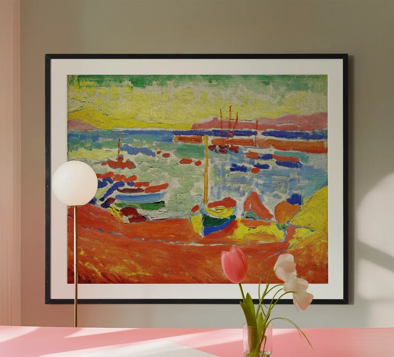André Derain - Boats in the harbour, Collioure hahnemühle by ARTOTHEK
