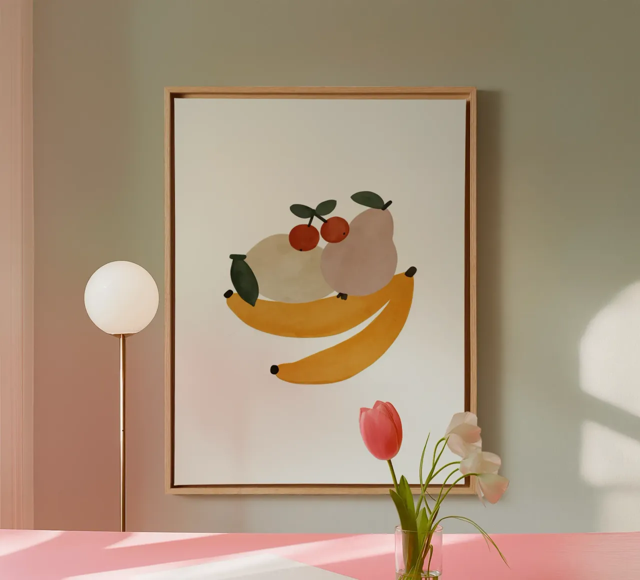 Yummy Fruits tela con Cornice a cassetta da treechild