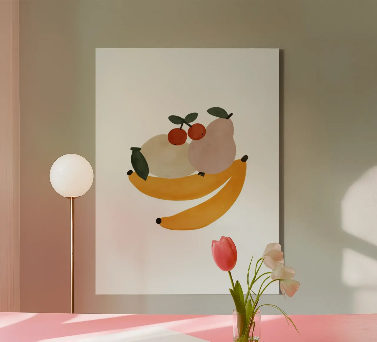 Yummy Fruits tela con Cornice a cassetta da treechild