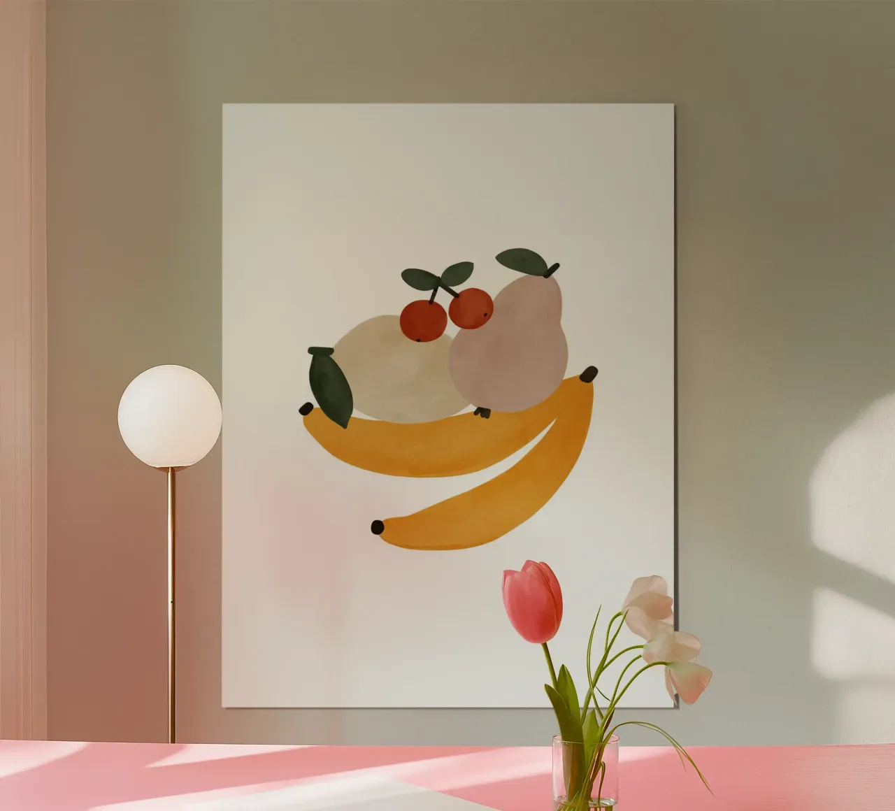 Yummy Fruits poster con telaio in alluminio da treechild