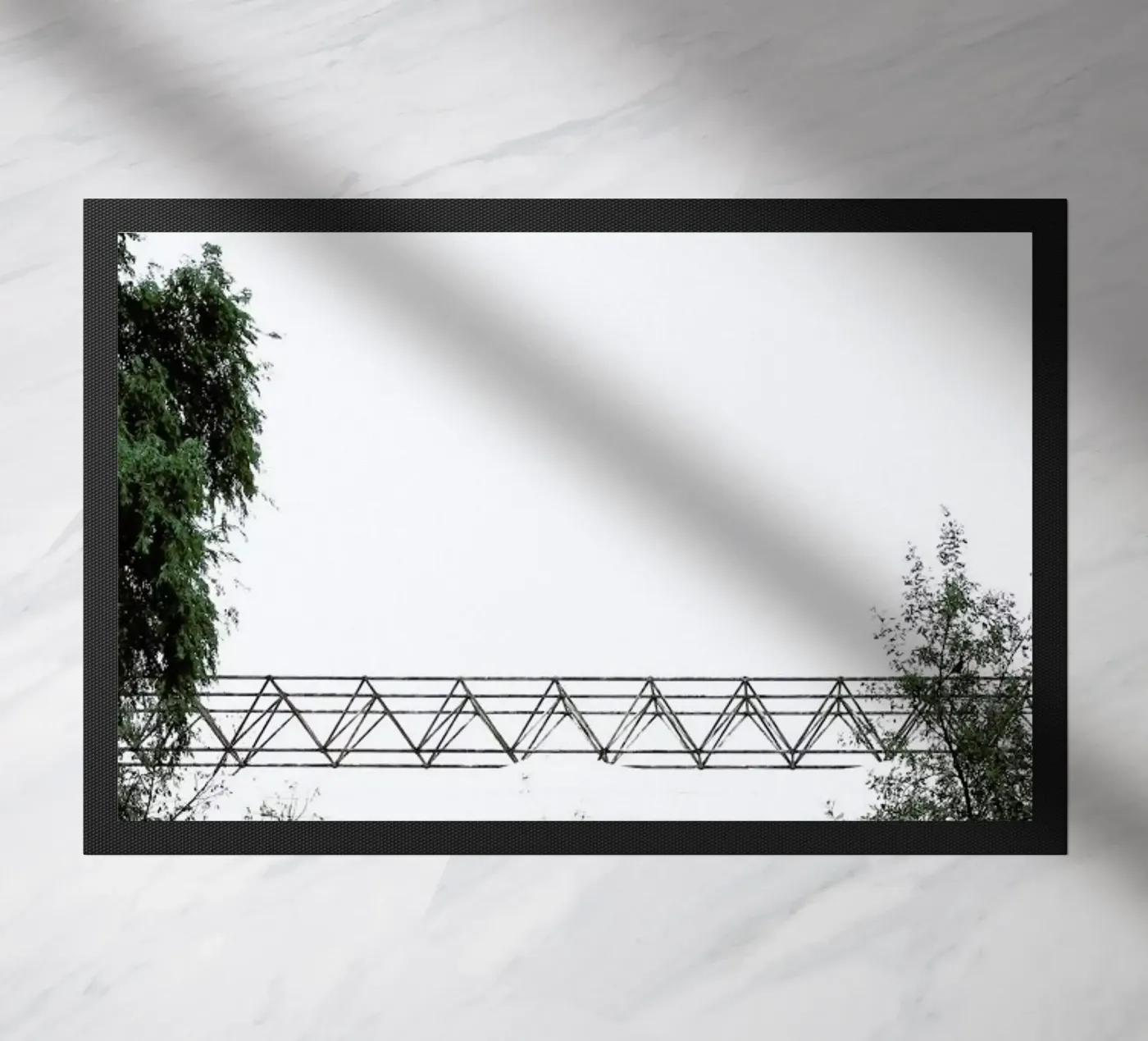 Clear and Present doormat by Ballack Art House