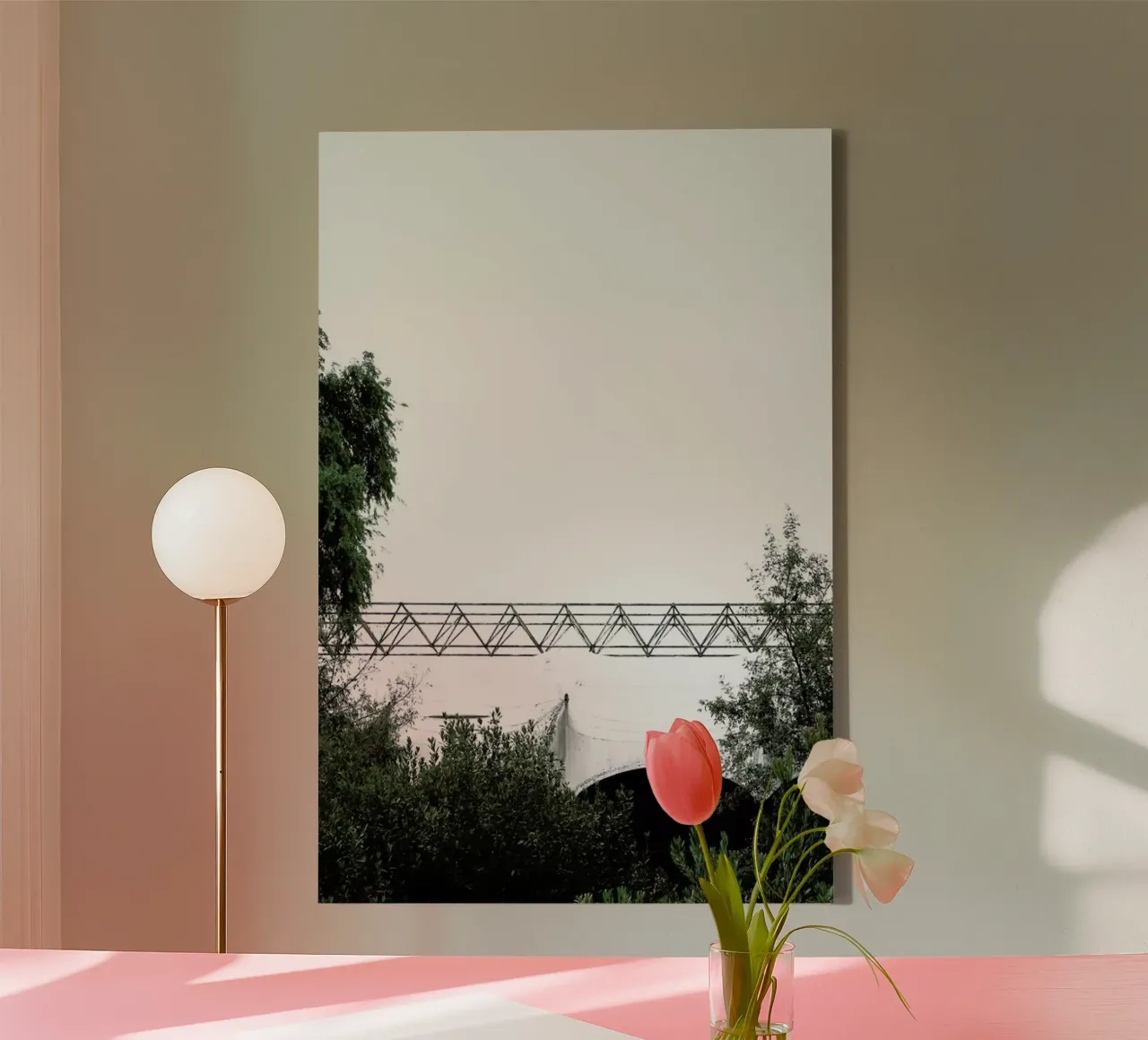 Clear and Present tela con Cornice a cassetta da Ballack Art House