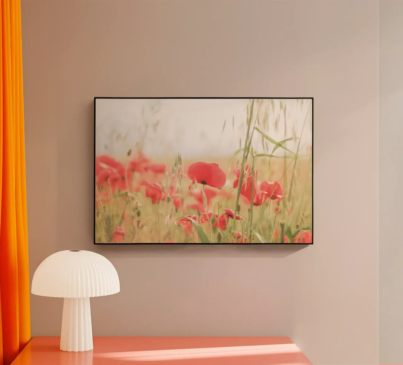 Apulien, Italien I Mohnblumenfeld eines Naturparks Acryl-Glas von Julie Travel Photography