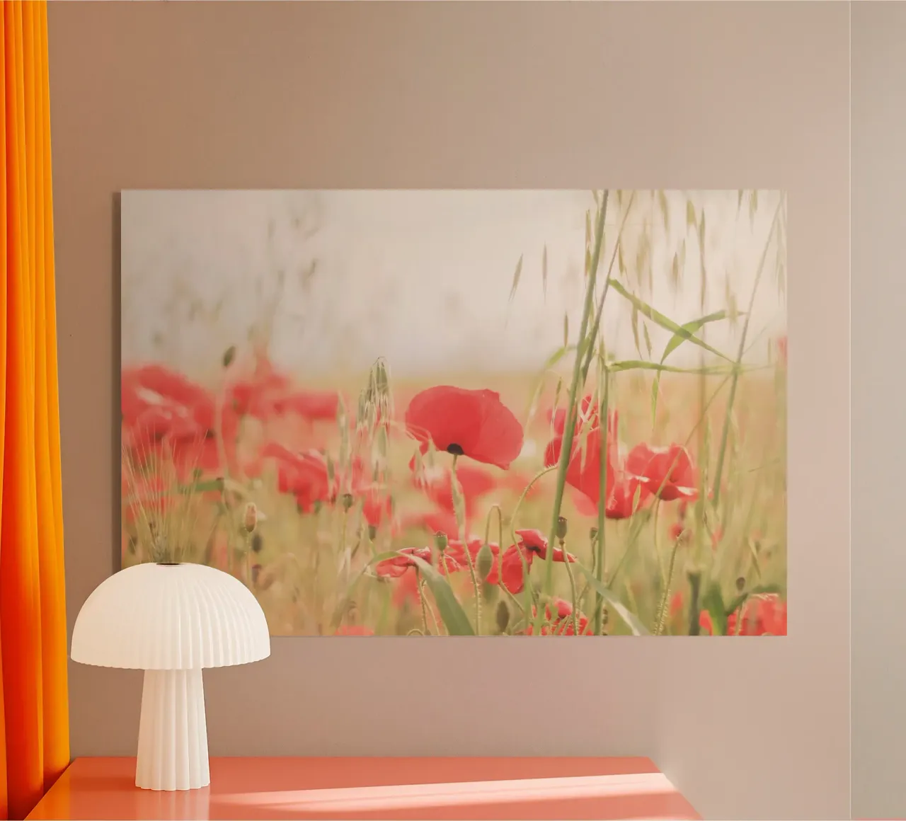 Apulien, Italien I Mohnblumenfeld eines Naturparks Acryl-Glas von Julie Travel Photography
