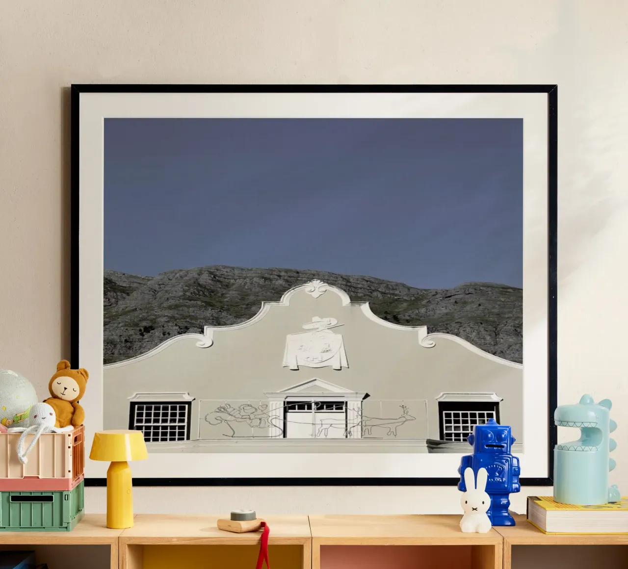 Mainstream (Franschoek, South Africa) poster con telaio in plastica da Ballack Art House